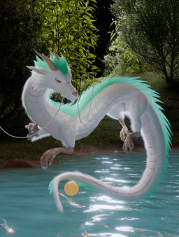 bamboo claws detailed_background feral grass male outside plant solo swimming_pool tree water whiskers falconfeather mythology hupo dragon eastern_dragon mythological_creature mythological_scalie scalie 3d_(artwork) blender_(artwork) detailed digital_media_(artwork) hi_res
