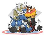 2012 <3 after_sex anal anthro balls butt chubby claws cum cum_in_ass cum_inside emboar fur gay kissing male mustelid nintendo nude otter penis pig plain_background pokémon porcine samurott smile sweat takataka video_games
Rating: Explicit
Score: 9
User: iwasbored
Date: October 04, 2013