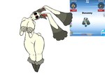 anthro duskull female fusion generation_3_pokemon generation_4_pokemon lagomorph leporid lopunny mammal nintendo pokemon pokemon_(species) pokemon_fusion rabbit skinnerthehammer solo