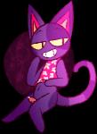 animal_genitalia anthro clothing erection fur genitals male nude penis purple_body purple_fur simple_background smile solo spiceferret animal_crossing nintendo bob_(animal_crossing) domestic_cat felid feline felis mammal alpha_channel digital_media_(artwork) low_res