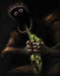 4_fingers anthro arm_in_mouth biped black_mouth butt candy clothed clothed_humanoid clothed_male clothing dessert duo eyes_in_mouth fingers food for_a_head gloves gore green_body green_tail gummy_(food) handwear hard_vore horror_(theme) male nude_anthro nude_male open_mouth tail teeth text vore yellow_body m_d00dles glitch_productions saturn_devouring_his_son the_amazing_digital_circus caine_(tadc) gummigoo_(tadc) alligator alligatorid crocodilian food_creature gummy_creature humanoid living_candy object_head reptile scalie tooth_creature 2026 artist_name digital_media_(artwork) digital_painting_(artwork) hi_res inspired_by_formal_art painting_(artwork) shaded signature