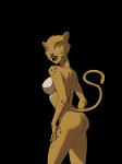 anthro breasts butt female fur green_eyes lips nude simple_background solo transparent_background sunsetriders7 dc_comics cheetah_(dc) cheetah felid feline mammal 3:4 alpha_channel