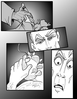 5_fingers anthro arm_hair bed body_hair eyebrows fingers furniture injection male medical_instrument medical_syringe pillow raised_eyebrow scientific_instrument shocked substitution surprised syringe text chris_fischer disney chip_(disney) chipmunk ground_squirrel human mammal rodent sciurid comic english_text hi_res monochrome
