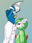 anthro balls duo erection fellatio femboy genitals humanoid_genitalia humanoid_penis male male/male male_penetrated male_penetrating male_penetrating_male oral oral_penetration penetration penile penis sex white_balls white_penis kosaa4 nintendo pokemon gallade gardevoir generation_3_pokemon generation_4_pokemon pokemon_(species) shiny_pokemon hi_res