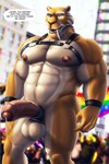 abs anthro balls bear_pride_colors blue_sky_studios countershading diego_(ice_age) dream_and_nightmare english_text erection extinct felid flag foreskin fur genitals harness hi_res humanoid_genitalia humanoid_penis ice_age_(series) kink_pride_colors lgbt_pride lgbt_pride_month male mammal muscular muscular_anthro muscular_male nipples pecs penis prehistoric_species pride_color_flag pride_colors pup_pride_colors rainbow_pride_colors saber-toothed_tiger six-stripe_rainbow_pride_colors solo subculture_pride_colors super_gay text transgender_pride_colors
