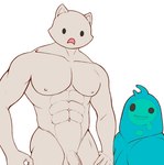 abs anthro blue_body duo genitals grey_body grey_nipples grey_penis looking_at_viewer male male/male navel nipples nude open_mouth open_smile pecs penis simple_background smile standing white_background garyotake epic_games fortnite meowscles meowscles_(ghost) rippley_(fortnite) domestic_cat felid feline felis goo_creature goo_humanoid humanoid mammal 2022 hi_res unfinished