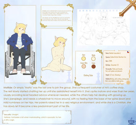 adolescent anthro anus blonde_hair blush bodily_fluids bottomwear bottomwear_down butt chilean_flag christian_symbol clothed clothing cross disability embarrassed female genitals hair inner_ear_fluff nipples nude pants pants_down paraplegic partially_clothed religion religious_symbol slim smile solo sweat symbol texas_flag text tuft vehicle vulva wheelchair yellow_body young young_anthro young_female bzeh christianity matilde_fuenzalida domestic_cat felid feline felis mammal 2025 english_text hi_res model_sheet