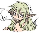 ear_piercing ear_ring eyebrows female green_hair hair humanoid_pointy_ears light_hair looking_at_viewer piercing pointy_ears ring_piercing simple_background solo white_background amahara interspecies_reviewers aloe_(interspecies_reviewers) fairy humanoid 2020 hi_res