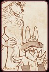 anthro anthro_on_anthro arm_tuft arm_warmers arm_warmers_only armwear armwear_only balls big_balls big_penis bodily_fluids chest_tuft clothing cum duo ears_down ears_up eyebrows fluffy fluffy_pubes fluffy_tail genital_fluids genitals gesture hand_gesture head_tuft humanoid_genitalia humanoid_penis kneeling kneeling_on_ground leaking_cum leaking_penis looking_at_viewer male male/male markings mostly_nude muscular muscular_anthro muscular_male neck_tuft penis penis_covering_eyes pivoted_ears raised_eyebrows shoulder_tuft sideways smile smirk standing tail tongue tongue_out tuft v_sign vein veiny_penis alruic bandai_namco digimon kalen_digitalis koda_the_renamon digimon_(species) renamon father_(lore) father_and_child_(lore) father_and_son_(lore) incest_(lore) parent_(lore) parent_and_child_(lore) parent_and_son_(lore) son_(lore)