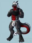 abs anthro bulge clothing detailed_bulge genital_outline jockstrap male penis_outline solo tail tail_tuft tuft underwear headingsouth mythology soren_ashe dragon mythological_creature mythological_scalie scalie 3:4 hi_res