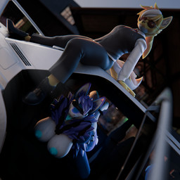 anthro bdsm blindfold bodily_fluids bondage bound breasts car clothing duo female gynomorph intersex nude restraints rope rope_bondage rope_harness saliva saliva_on_tongue sitting suit tongue tongue_out vehicle haolde mercedes-benz haolde_(character) canid canine canis hybrid mamagen mammal wolf 1:1 3d_(artwork) digital_media_(artwork) hi_res