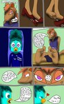 anthro feet female foot_fetish humanoid_feet male maxinpawmelaverse monagose plantigrade soles teasing toes talk thunderbirdfeetlover avian bird herpestid mammal mongoose hi_res