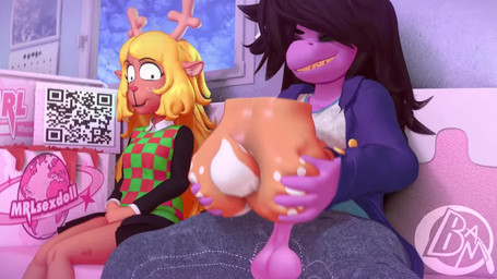 advertisement anthro antlers balls being_watched big_penis black_hair blonde_hair bottomwear bouncing_balls brown_body brown_fur butt calendar camera_shake cartoon_freckles casual_masturbation clothed clothing crossgender denim denim_bottomwear denim_clothing duo erection eyelashes female freckled_face freckles ftg_crossgender fti_crossgender fully_clothed fur furniture genitals gynomorph gynomorph/female hair horn inside intersex intersex/female jacket jeans long_eyelashes long_hair looking_at_another masturbation moan open_bottomwear open_clothing open_pants pants penetrable_booty_toy penetrable_sex_toy penis purple_balls purple_body purple_penis purple_skin qr_code red_nose scut_tail sex_toy sharp_teeth shirt short_tail sitting skirt smile sofa sound_effects spots spotted_butt sweater tail teeth topwear wide_eyed bamithq nuke84_(modeler) zh7_(modeler) deltarune mrlsexdoll undertale_(series) noelle_holiday susie_(deltarune) deer mammal scalie 16:9 3d_(artwork) 3d_animation animated digital_media_(artwork) hi_res promotional_material short_playtime sound video voice_acted widescreen