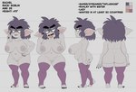 5_fingers 5_toes areola belly big_breasts big_butt black_hair breasts butt clothing double_middle_finger eyebrows feet female fingers front_and_back front_view gesture hair hand_gesture hand_on_hip huge_breasts humanoid_pointy_ears legwear looking_at_viewer messy_hair middle_finger mostly_nude navel nipples not_furry open_mouth plantigrade pointy_ears pubes raised_heel rear_view sharp_teeth shaved_pussy short_hair short_stack side_view slightly_chubby smile smirk solo standing stirrup_legwear stirrup_stockings stockings teeth text thick_eyebrows thick_thighs toes v_sign wide_hips nerdbayne rachel_(nerdbayne) goblin humanoid 2025 absurd_res english_text hi_res model_sheet