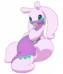 ambiguous_gender anthro candy dessert eating featureless_crotch food green_eyes lollipop lying on_back purple_body purple_skin simple_background slightly_chubby solo tail white_background xmu mythology nintendo pokemon dragon generation_6_pokemon goodra mythological_creature mythological_scalie pokemon_(species) scalie 2017 absurd_res hi_res