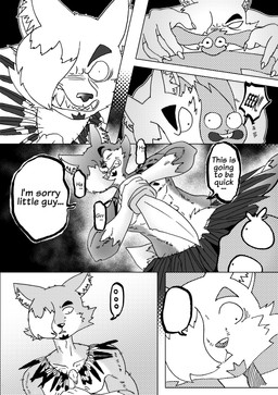 anthro bodily_fluids bone bottomwear clothing collar countershade_face countershade_fur countershade_torso countershading dialogue fangs feathers fur knife male muscular muscular_anthro muscular_male navel plant pubes river running skull snow tears tears_of_fear teeth text efradraws northwind_(efradraws) uspul_(efradraws) canid canine canis mammal wolf absurd_res black_and_white comic digital_media_(artwork) english_text halftone hi_res monochrome