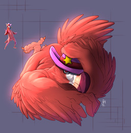 anthro beak bedroom_eyes butt claws clothing cowboy_hat feathers front_view hat hat_only headgear headgear_only headwear headwear_only looking_at_viewer lying male mostly_nude narrowed_eyes nude on_front pink_body pink_feathers seductive simple_background solo ghstaquila epic_games fortnite tex_flamingo_(fortnite) avian bird flamingo absurd_res digital_media_(artwork) hi_res signature