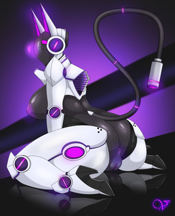 areola armor big_breasts black_body breasts butt clothing featureless_face female genitals glistening huge_breasts inverted_nipples joints looking_back machine nipples presenting presenting_vulva solo thick_thighs vulva zzvinniezz venus_(zzvinniezz) android animal_humanoid canid canid_humanoid canine canine_humanoid canis humanoid jackal jackal_humanoid mammal mammal_humanoid robot robot_anthro 2018 absurd_res digital_media_(artwork) hi_res