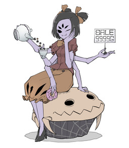 5_eyes 6_arms 8_limbs ambiguous_gender black_clothing black_footwear black_hair black_high_heels bottomwear clothing container cup duo fangs female footwear hair high_heels holding_container holding_cup holding_object holding_tea_cup holding_teapot multi_arm multi_eye multi_limb orange_bottomwear orange_clothing orange_skirt purple_body red_clothing red_shirt red_topwear shirt shoes simple_background sitting sitting_on_another skirt smile tea_cup teapot teeth topwear white_background peroponesosu undertale undertale_(series) muffet muffet's_pet animal_humanoid arachnid arachnid_humanoid arthropod arthropod_humanoid humanoid spider spider_humanoid hi_res