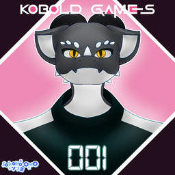 ambiguous_gender angry anthro cheek_horn cheek_horns clothing facial_horn grey_body horn looking_at_viewer nose_horn solo text tracksuit yellow_eyes sokoyo_owo netflix squid_game kobold scalie 1:1 bust_portrait portrait