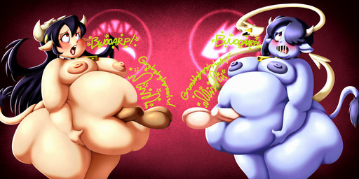 2_horns areola balls belly belly_fucking belly_overhang big_areola big_balls big_belly big_breasts big_butt big_cheeks black_hair blue_body blue_hair blue_nipples blue_skin blush breasts burping butt chubby_cheeks collar collar_only cowbell cowbell_collar disembodied_penis double_chin duo_focus erection eye_roll female female_focus genitals gradient_background group hair hair_over_eye holding_belly horn huge_belly humanoidized lidded_eyes light_body light_skin living_hair looking_pleasured male male/female navel_fetish navel_penetration nipple_dip nipples nude obese obese_female obese_humanoid onomatopoeia overweight overweight_female overweight_humanoid penetration penis penis_in_navel ponytail red_eyes rumbling_stomach sewn_mouth sex side_ponytail simple_background sound_effects standing tail text thick_thighs tongue tongue_out hooligan_freak chinese_zodiac european_mythology mythology skullgirls year_of_the_ox filia leviathan_(skullgirls) samson_(skullgirls) squigly animal_humanoid bovid bovid_humanoid bovine bovine_humanoid cattle_humanoid dragon humanoid mammal mammal_humanoid mythological_creature mythological_scalie parasite_(skullgirls) scalie undead wyrm_(dragon) zombie 2021 absurd_res digital_media_(artwork) hi_res