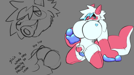 anthro anus balls big_moobs big_muscles big_pecs blue_anus blue_pawpads bulge donut_mouth duo genitals grey_background huge_moobs huge_muscles huge_pecs hyper hyper_moobs hyper_muscles hyper_pecs kneeling male male/male moobs muscular null null_bulge pawpads paws pecs penis pink_body plushie puffy_anus simple_background solo solo_focus thick_pawpads top_heavy white_body midnite_fsnax rox_(midnite_fsnax) animate_inanimate bovid caprine goat living_plushie living_sex_doll mammal 16:9 hi_res widescreen trans_(lore) trans_man_(lore)