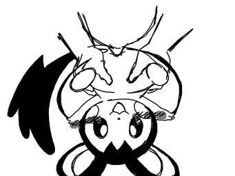 ambiguous_gender anal anal_penetration belly bestiality black_body black_eyes blush butt disembodied_hand duo erection featureless_crotch featureless_feet feet feral genitals hand_on_leg happy human_on_feral interspecies looking_at_viewer male male/ambiguous male_on_feral membrane_(anatomy) monobutt open_:3 open_mouth patagium penetration penile penile_penetration penis penis_in_ass piledriver_position pokephilia round_ears sex simple_background size_difference white_background aka_leopard nintendo pokemon emolga generation_5_pokemon human mammal pokemon_(species) 2022 4:3 monochrome sketch