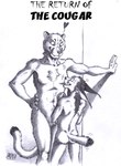 0laffson 2024 5_fingers anthro anthro_on_anthro biped bodily_fluids breasts butt caracal caracal_(genus) chest_tuft cougar crotch_tuft dipstick_tail duo ear_tuft ears_back english_text fangs felid feline female fingers fur graphite_(artwork) hand_on_hip hand_on_wall heart_symbol hi_res interspecies larger_female looking_down_at_partner looking_up_at_partner male male/female mammal markings monochrome motion_lines nude pencil_(artwork) pivoted_ears shadow signature size_difference smaller_male smile standing sweat tail tail_markings tail_motion tailwag teeth text traditional_media_(artwork) tuft