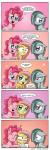 dialogue female group heart_symbol holding_object holding_sign scared sign text daniel-sg friendship_is_magic hasbro my_little_pony fluttershy_(mlp) marble_pie_(mlp) pinkie_pie_(mlp) earth_pony equid equine horse mammal pony absurd_res english_text hi_res