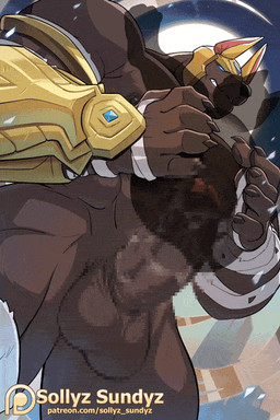 abs ambiguous_gender anal anal_penetration anthro balls barazoku big_balls big_penis blue_eyes claws dominant dominant_anthro dominant_male duo erection fangs foreskin genitals gold_(metal) gold_jewelry huge_balls huge_penis huge_thighs humanoid_genitalia humanoid_penis jewelry jewelry_only larger_dom larger_male low-angle_view male male/ambiguous manly muscular muscular_anthro muscular_arms muscular_legs muscular_male muscular_thighs no_pupils nude penetration penile penile_penetration penis sex sharp_teeth size_difference smaller_ambiguous smile submissive submissive_ambiguous teeth thick_arms thick_penis thick_thighs sollyz league_of_legends riot_games tencent nasus_(lol) anubian_jackal canid canine canis jackal mammal 2:3 2d_animation animated loop motion_tweening