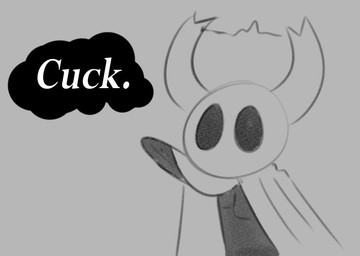 2_horns ambiguous_gender anthro black_body black_eyes cloak clothed clothing dialogue gesture grey_background hand_gesture horn pointing simple_background solo text dooblebugs hollow_knight_(franchise) team_cherry the_knight_(hollow_knight) vessel_(species) digital_media_(artwork) english_text monochrome nonbinary_(lore)