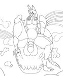 after_vore anthro belly big_belly black_line_art bone bulge butt comic damon_(damon3d) digestion digital_drawing_(artwork) digital_media_(artwork) disposal dragon duo female feral genitals hi_res hyper larger_prey licking licking_lips licking_own_lips line_art male male/female male_pred melting monochrome mythological_creature mythological_scalie mythology nude open_mouth oral_vore penis scalie self_lick selicia size_difference solo_focus synth_(vader-san) tail theember tongue tongue_out vore