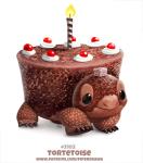 ambiguous_gender black_forest_cake cake dessert feral food heart_symbol simple_background smile solo text the_cake white_background piper_thibodeau portal_(series) valve weighted_companion_cube food_creature inanimate_object reptile scalie turtle digital_media_(artwork) digital_painting_(artwork) url