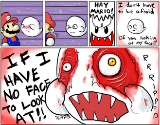 blood boo_(mario_bros) comic english_text fangs ghost gore hat humor male mario mario_bros nintendo open_mouth source_request spirit teeth text unknown_artist video_games
Rating: Questionable
Score: 16
User: Hiatuss
Date: April 06, 2013 blood boo_(mario_bros) comic english_text fangs ghost gore hat humor male mario mario_bros nintendo open_mouth source_request spirit teeth text unknown_artist video_games
Rating: Questionable
Score: 16
User: Hiatuss
Date: April 06, 2013