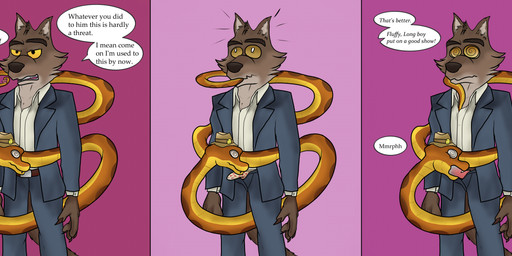 ambiguous_gender anthro anthro_on_feral anthro_penetrating anthro_penetrating_feral bestiality bulge clothing coiling coiling_around_body dialogue duo erection fellatio feral feral_penetrated forced genitals hypnosis hypnotized_male male male/ambiguous male/male male_penetrated male_penetrating male_penetrating_male mind_control oral penetration penile penile_penetration penis rape reverse_forced_oral sex speech_bubble spiral spiral_eyes submissive submissive_male sucking text unzipped unzipped_pants zipper caine_latrans_(artist) dreamworks the_bad_guys mr._snake_(the_bad_guys) mr._wolf_(the_bad_guys) canid canine mammal reptile scalie snake absurd_res english_text hi_res male_(lore)