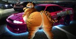 anthro bent_over big_breasts big_butt breasts butt butt_focus car city clothed clothing detailed_background female female_anthro fur group huge_breasts huge_butt leaning_on_object los_angeles night nude orange_body orange_fur outside overweight overweight_anthro overweight_female raised_tail solo solo_focus spread_legs spreading street striped_body striped_fur stripes tail trio vehicle white_body white_fur wide_hips band1tnsfw nissan nissan_skyline toyota toyota_supra felid mammal pantherine tiger absurd_res hi_res portrait