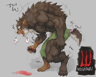 5_fingers 5_toes abs anthro arm_tuft biceps big_muscles biped black_claws bodily_fluids bottomwear brown_body brown_fur can claws clothed clothing container countershade_face countershade_fur countershade_tail countershading crossbar_emanata dewclaw digitigrade elbow_tuft emanata fangs feet finger_claws fingers foot_tuft fur green_bottomwear green_clothing grey_background grey_body grey_countershading grey_fur holding_can holding_container holding_object huge_muscles humanoid_pointy_ears hunched_over male mid_transformation multicolored_body multicolored_fur muscular muscular_anthro muscular_male open_mouth pecs plantigrade pointy_ears red_eyes red_tongue side_view simple_background solo species_transformation tail tears teeth text toe_claws toes tongue tongue_showing topless topless_anthro topless_male torn_bottomwear torn_clothing transformation tremble_spikes tuft two_tone_body two_tone_fur white_sclera captainjohkid canid mammal 2018 5:4 digital_drawing_(artwork) digital_media_(artwork) english_text full-length_portrait japanese_text portrait translation_request