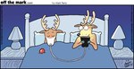 ambiguous_gender anthro antlers bed cable cellphone duo electronics eyes_closed furniture horn humor lamp phone pillow smartphone text mark_parisi off_the_mark rudolph_the_red-nosed_reindeer deer mammal new_world_deer reindeer 2022 comic signature url