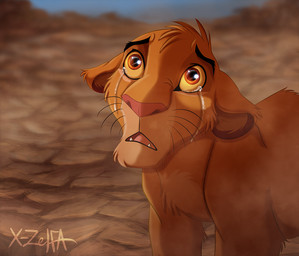 detailed_background feral male open_mouth red_eyes solo yellow_sclera x-zelfa disney the_lion_king simba_(the_lion_king) felid lion mammal pantherine 2015 digital_media_(artwork)