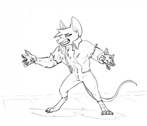 anthro bottomless bottomless_anthro bottomless_female claws clothed clothing feet female fur genitals muscular muscular_female open_clothing open_topwear simple_background solo standing tail teeth toes topwear vulva zafara_(artist) mina_the_hollower yacht_club_games mina_(mina_the_hollower) mammal mouse murid murine rodent digital_media_(artwork) hi_res monochrome sketch