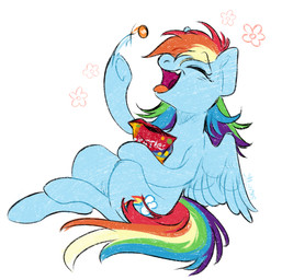 blue_body candy cutie_mark dessert eyelashes eyes_closed feathered_wings feathers female feral food hair holding_object hooves monotone_body motion_lines multicolored_hair multicolored_tail nude open_mouth open_smile rainbow_hair rainbow_tail simple_background sitting smile solo tail teeth underhoof white_background wings skific friendship_is_magic hasbro mars_incorporated my_little_pony mythology skittles_(candy) rainbow_dash_(mlp) equid equine mammal mythological_creature mythological_equine pegasus colored colored_sketch digital_drawing_(artwork) digital_media_(artwork) flat_colors hi_res sketch