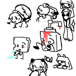 7_characters all_the_way_through alternate_species ambiguous_gender anthro ball bangs bodily_fluids bomb bow_accessory bra broken_glass bubble clothed clothing cum cum_bubble cum_in_mouth cum_inside drooling ears_up erection eww explosives eyelashes fellatio female first_person_view genital_fluids genital_markings genitals glass gooning gripping_hair group gynomorph gynomorph/female hair happy happy_sex humanized intersex intersex/female leaking_cum looking_at_viewer machine male male/female male/male markings not_furry offscreen_male old_artwork oral oral_penetration panties pantsless paws penetration penile penis penis_markings pulling_hair relieved resting saliva sex shocked soap_bottle spiral spiral_eyes sponge sweater tail tail_pull tennis_ball topwear touching_hair turtleneck underwear deethedr0p_(artist) object_oppose object_shows dynamite_(object_oppose) girly_ball_(object_oppose) phone_(object_oppose) soap_bottle_(object_oppose) sponge_(object_oppose) taoism_(object_oppose) animate_inanimate human humanoid mammal robot