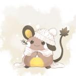 ambiguous_gender clothed clothing feral hat headgear headwear scarf solo kanannbo nintendo pokemon dedenne generation_6_pokemon pokemon_(species) shiny_pokemon 1:1 2015