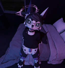 animal_genitalia anthro balls bed clothing erection furniture genitals halo hoodie inside looking_at_viewer male penis sheath smile solo topwear karmdraws kipanya_(karmdraws) felid feline mammal 3d_(artwork) digital_media_(artwork) intersex_(lore)