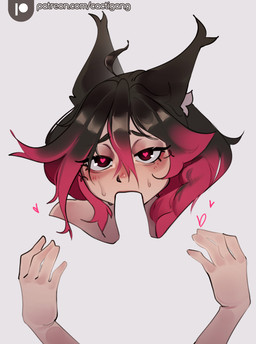 blush braided_hair fellatio femboy first_person_view hair heart_eyes heart_symbol inner_ear_fluff invisible invisible_penis male male/male negative_space obscured_oral oral penile sex simple_background solo tuft cactigang negative_space_oral_(meme) sasha_(cactigang) animal_humanoid canid canid_humanoid canine canine_humanoid fox_humanoid humanoid mammal mammal_humanoid 2026 hi_res