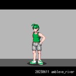 after_transformation ahoge areola big_breasts big_butt black_sclera blue_body blue_skin bottomwear bouncing_breasts breast_expansion breasts butt clothing expansion female flying fog footwear gender_transformation green_ahoge_tip green_clothing green_footwear green_hair green_shirt green_shoes green_tank_top green_topwear grey_bottomwear grey_clothing grey_shorts hair horn huge_breasts membrane_(anatomy) membranous_wings mtf_transformation navel nipples nude purple_body purple_skin red_eyes shirt shoes shorts solo species_transformation tank_top tattoo thick_thighs topwear transformation white_hair white_tattoo wide_hips wings ambleve_river demon horned_humanoid human humanoid mammal 1:1 animated digital_media_(artwork) short_playtime