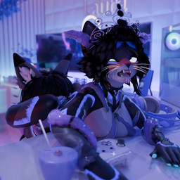 anal anthro blush bodily_fluids breasts butt butt_smother computer cum cum_in_mouth cum_inside drunk duo electronics female gaming_controller genital_fluids looking_pleasured male male/female male_rimming male_rimming_female oral orgasm_face purple_body rimming rimming_female sex smothering substance_intoxication tentacles firephenix made_in_abyss laura_firephenix léo domestic_cat felid feline felis mammal narehate 1:1 3d_(artwork) blender_(artwork) blender_cycles_(artwork) digital_media_(artwork) hi_res