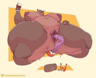 alcohol anthro beverage big_breasts bodily_fluids breasts container cunnilingus cup drinking_glass dripping duo facesitting female female_on_top genital_fluids glass glass_container glass_cup huge_tongue male male/female monstrous on_top oral overweight sex sitting_on_another size_difference spread_legs spreading thick_thighs tongue vaginal vaginal_fluids vaginal_fluids_on_face vaginal_fluids_on_tongue wine wine_glass aneoope hippopotamid mammal monster hi_res