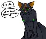 anthro black_body breasts dialogue ears_up female green_eyes green_nipples humor insult insulting_viewer nipples nude slim slime solo speech_bubble tall text unknown_artist scott_pilgrim_(series) pats_(patrina_erubus) azorian canid canine fox hybrid mammal english_text low_res meme redraw