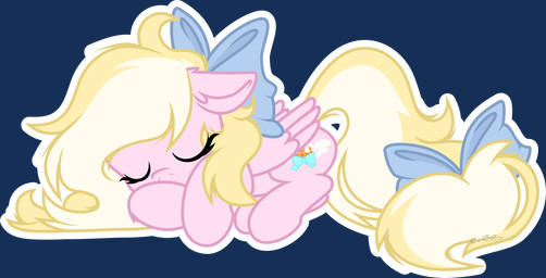 accessory blonde_hair blonde_mane blue_bow bow_ribbon cutie_mark daww eye_through_hair eyelashes eyes_closed feathered_wings feathers female feral fur furgonomics hair hair_accessory hair_bow hair_ribbon lying mane on_side outline pink_body pink_ears pink_feathers pink_fur pink_inner_ear pink_wings ribbons simple_background sleeping snout solo tail tail_accessory tail_bow tail_ribbon translucent translucent_hair transparent_background white_outline wings yellow_tail young young_female young_feral sherathoz hasbro my_little_pony mythology fan_character equid equine mammal mythological_creature mythological_equine pegasus 2023 alpha_channel signature